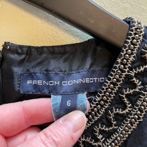 French Connection beaded size 6 top - Picture 10 of 13